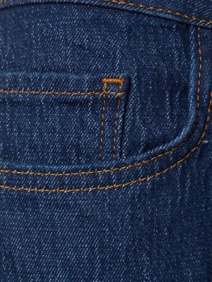 Laia lõikega kõrge vöökohaga teksapüksid Triarchy sinine