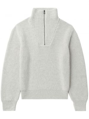 Пуловер с цип A.p.c. сиво