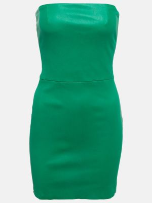 Kožna haljina Stouls zelena