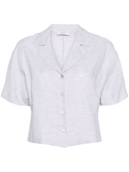 Lininė marškiniai Peserico pilka