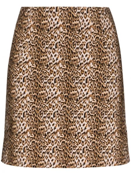 Falda leopardo Marcia marrón