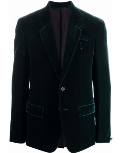 Бархатный однобортный пиджак Bottega Veneta