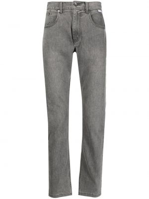 Straight fit džíny s nízkým pasem Five Cm šedé