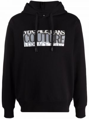 Sudadera con capucha Versace Jeans Couture negro