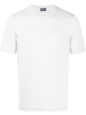 T-shirt con scollo tondo Drumohr grigio