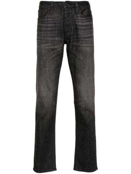 Ince skinny fit jean pantolon Emporio Armani siyah