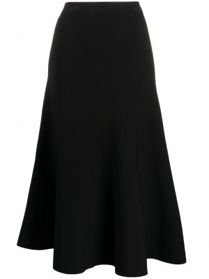 Falda de cintura alta Valentino negro