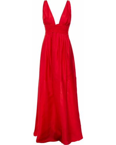 Sukienka długa z jedwabiu I.d. Sarrieri, czerwony