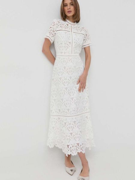Ivy Oak rochie culoarea alb, maxi, drept