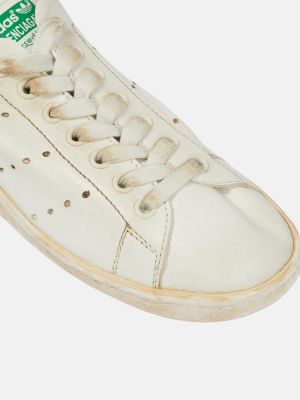 Sneakers di pelle distressed Balenciaga bianco