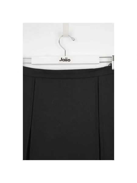Faldas-shorts de lana retro Celine Vintage negro