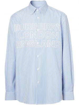 Camisa a rayas Burberry azul