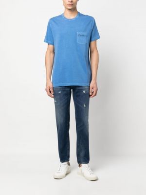 Kokvilnas t-krekls Fay zils