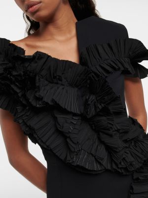 Sukienka z falbankami Maticevski czarna