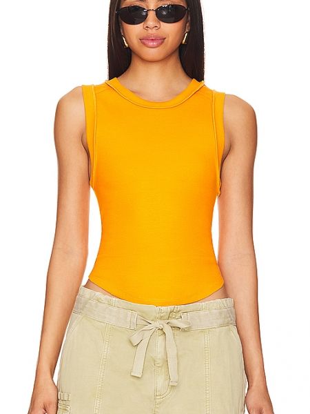 Camiseta Free People amarillo