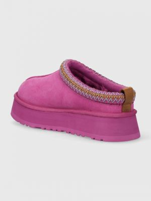 Papuci din piele Ugg roz