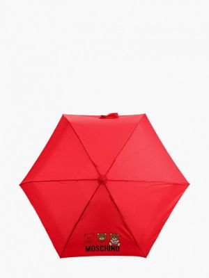 Складной зонт Moschino, красный