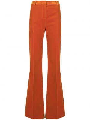 Zamatové nohavice Etro oranžová