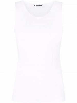 Tank top ermeløs Jil Sander hvit