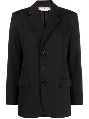 Ull lang blazer Marni svart