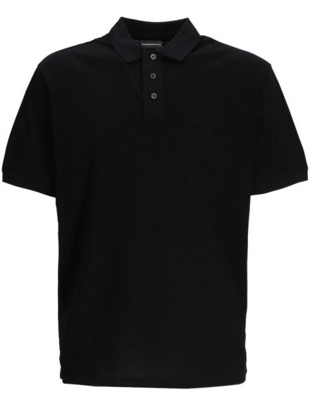 Poloshirt med korte ærmer Emporio Armani sort