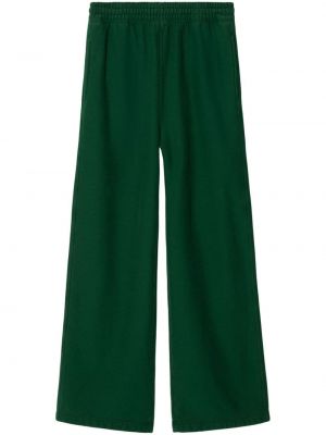 Pantaloni sport din bumbac Burberry verde