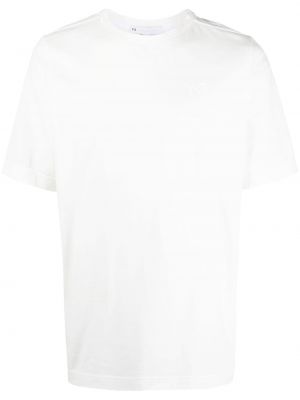 Тениска с принт с кръгло деколте Y-3 бяло