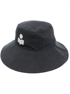 Mütze mit stickerei Isabel Marant grau