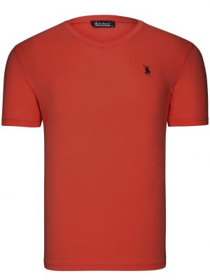 Тениска без ток с v-образно деколте Dewberry