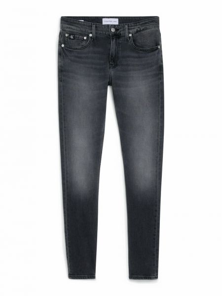 Jeansy skinny slim fit Calvin Klein Jeans czarne
