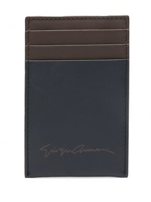 Kožni novčanik s printom Giorgio Armani