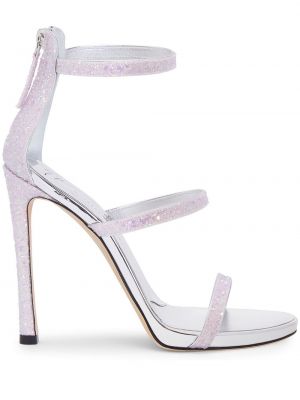 Sandali con tacco Giuseppe Zanotti rosa