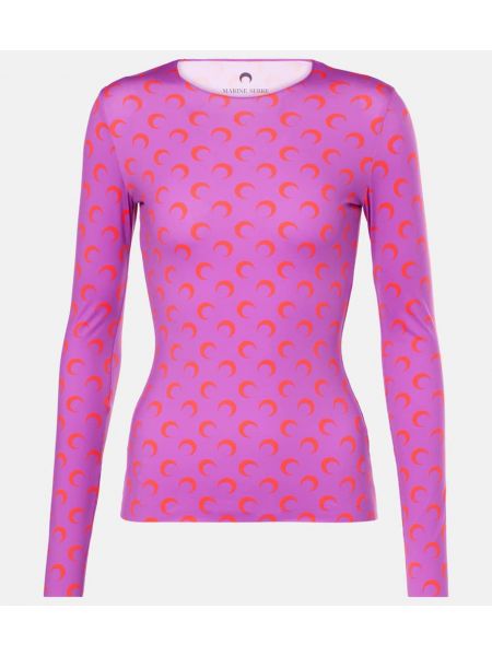 Top i jersey Marine Serre pink