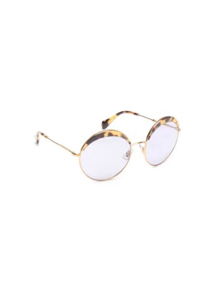 Okulary przeciwsłoneczne Miu Miu Pre-owned żółte