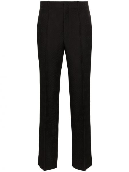 Pantalones con bordado slim fit Gucci negro