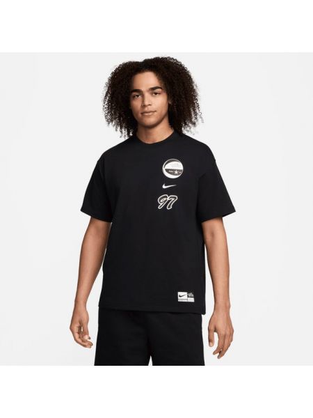 T-shirt en coton en jersey Nike noir