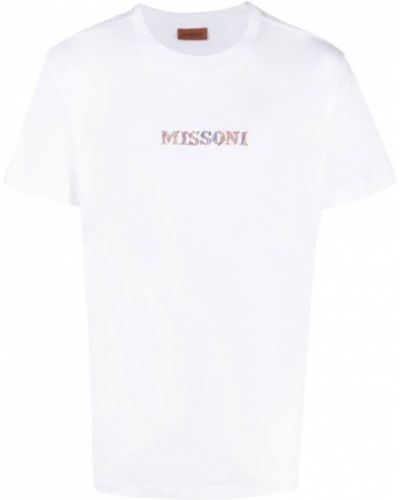 T-shirt ricamato Missoni bianco