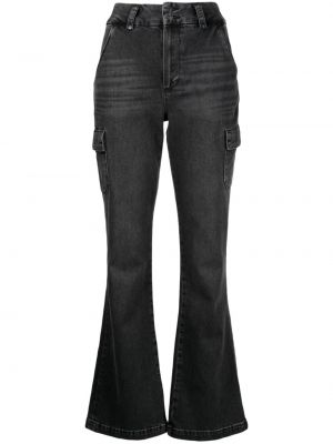 Zvonové džíny Paige černé