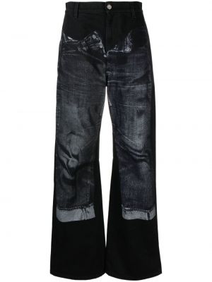 Jeans à imprimé Jean Paul Gaultier noir