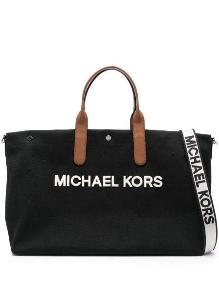 Oversize шопинг чанта Michael Kors черно