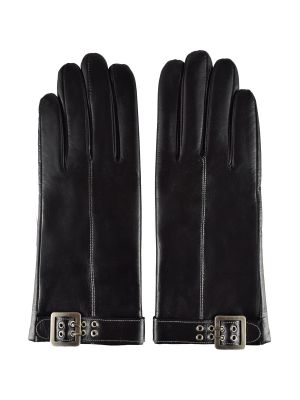 Mănuși din piele Semiline negru