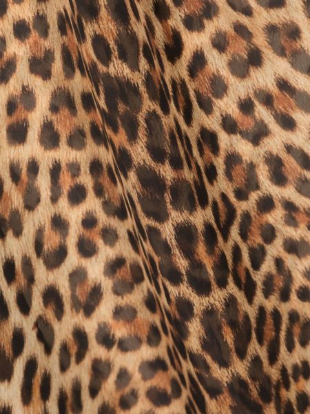 Echarpe en soie à imprimé à imprimé léopard Roberto Cavalli