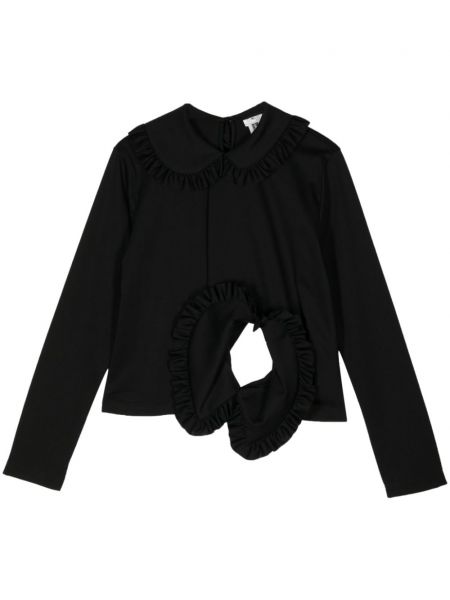 Bluse aus baumwoll Noir Kei Ninomiya schwarz