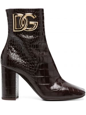 Ankle boots skórzane Dolce And Gabbana