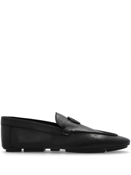 Læder loafers Giorgio Armani sort