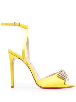 Sandalias con lazo con tacón de tacón alto Dee Ocleppo amarillo