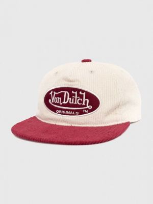 Красная хлопковая кепка Von Dutch