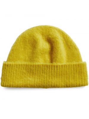 Кашмирена шапка Zegna жълто