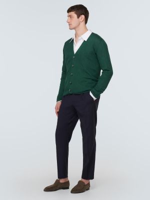 Cardigan di lino di cotone Barena Venezia verde