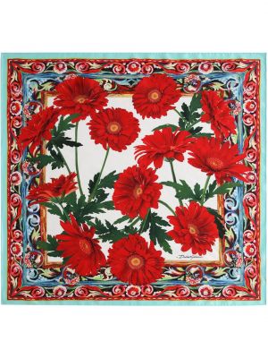 Pañuelo de flores con estampado Dolce & Gabbana rojo